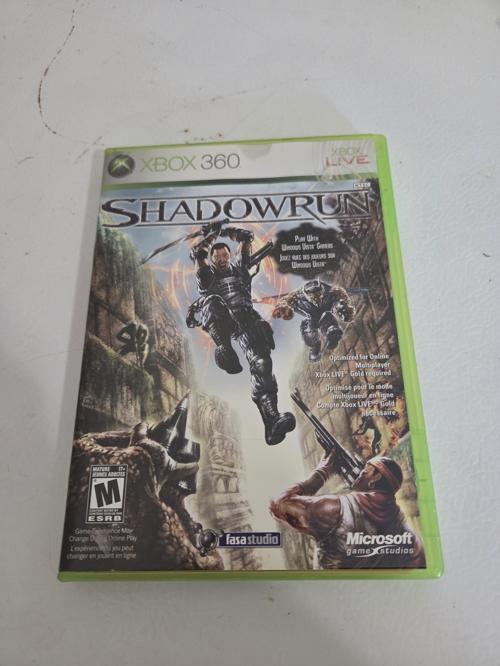 Shadow Run Microsoft Xbox 360 Game